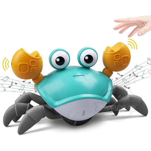 KrabyToon - Crawling Crab with Music and LED Light Up for Kids