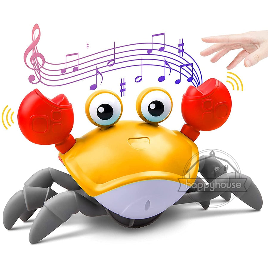 KrabyToon - Crawling Crab with Music and LED Light Up for Kids