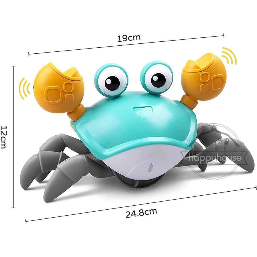 KrabyToon - Crawling Crab with Music and LED Light Up for Kids